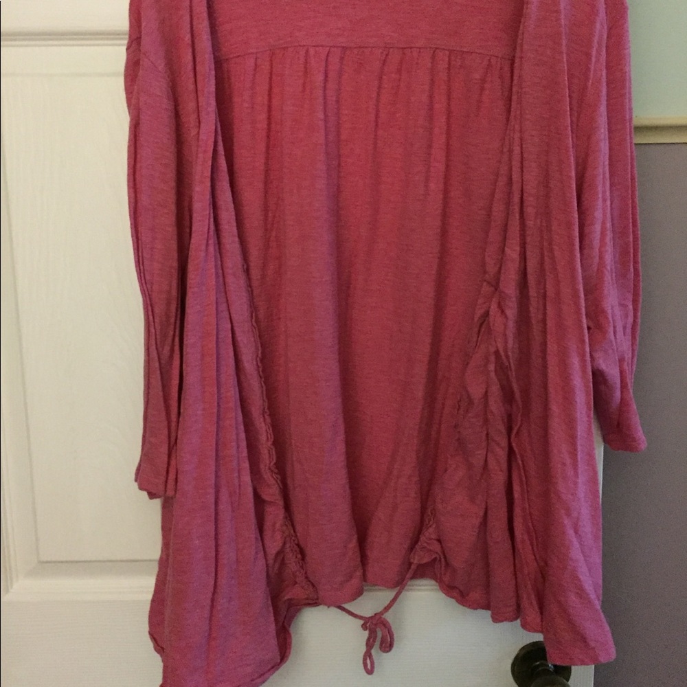 Red cardigan/shrug
